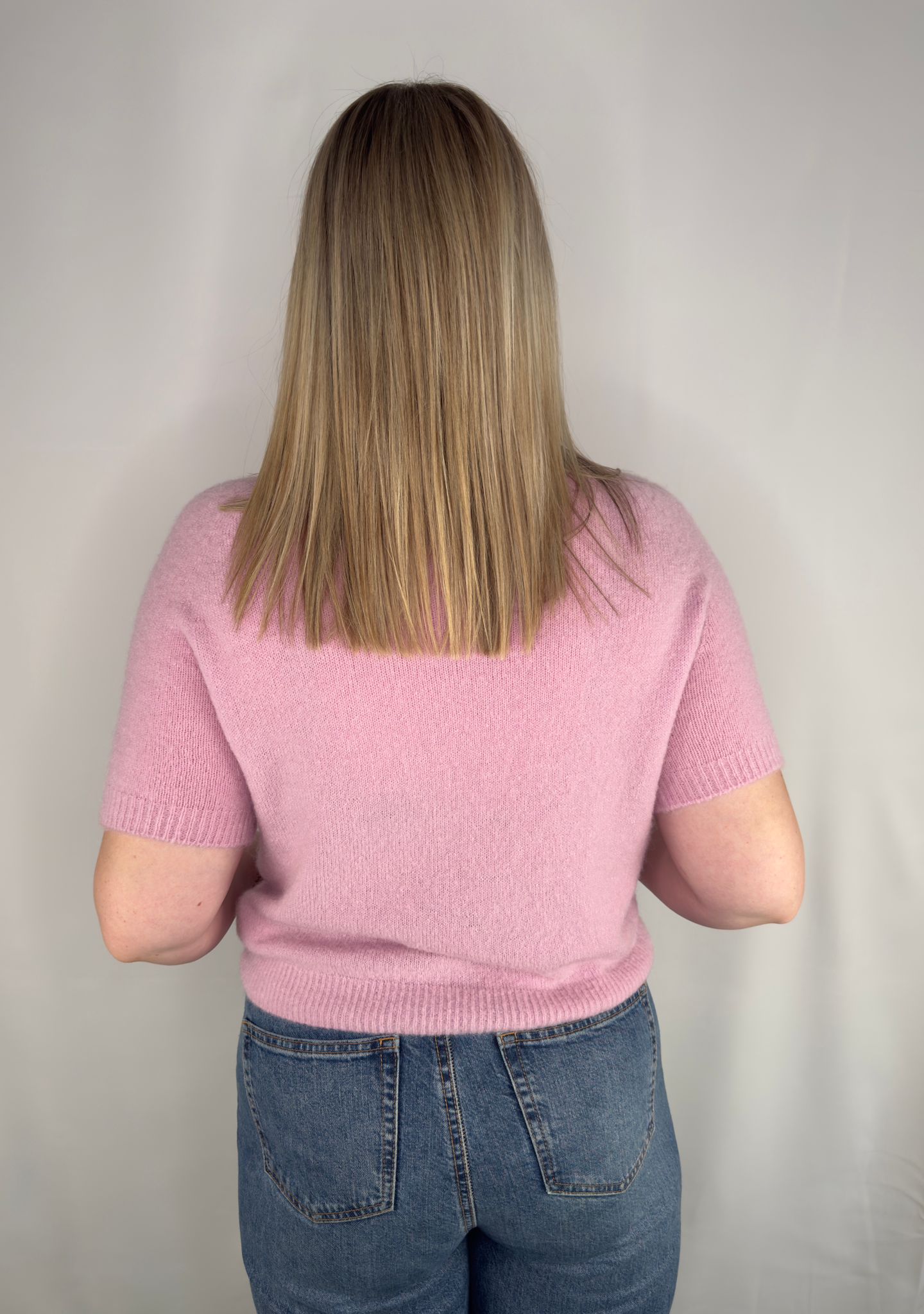Kurzärmeliger Strickpullover Emira