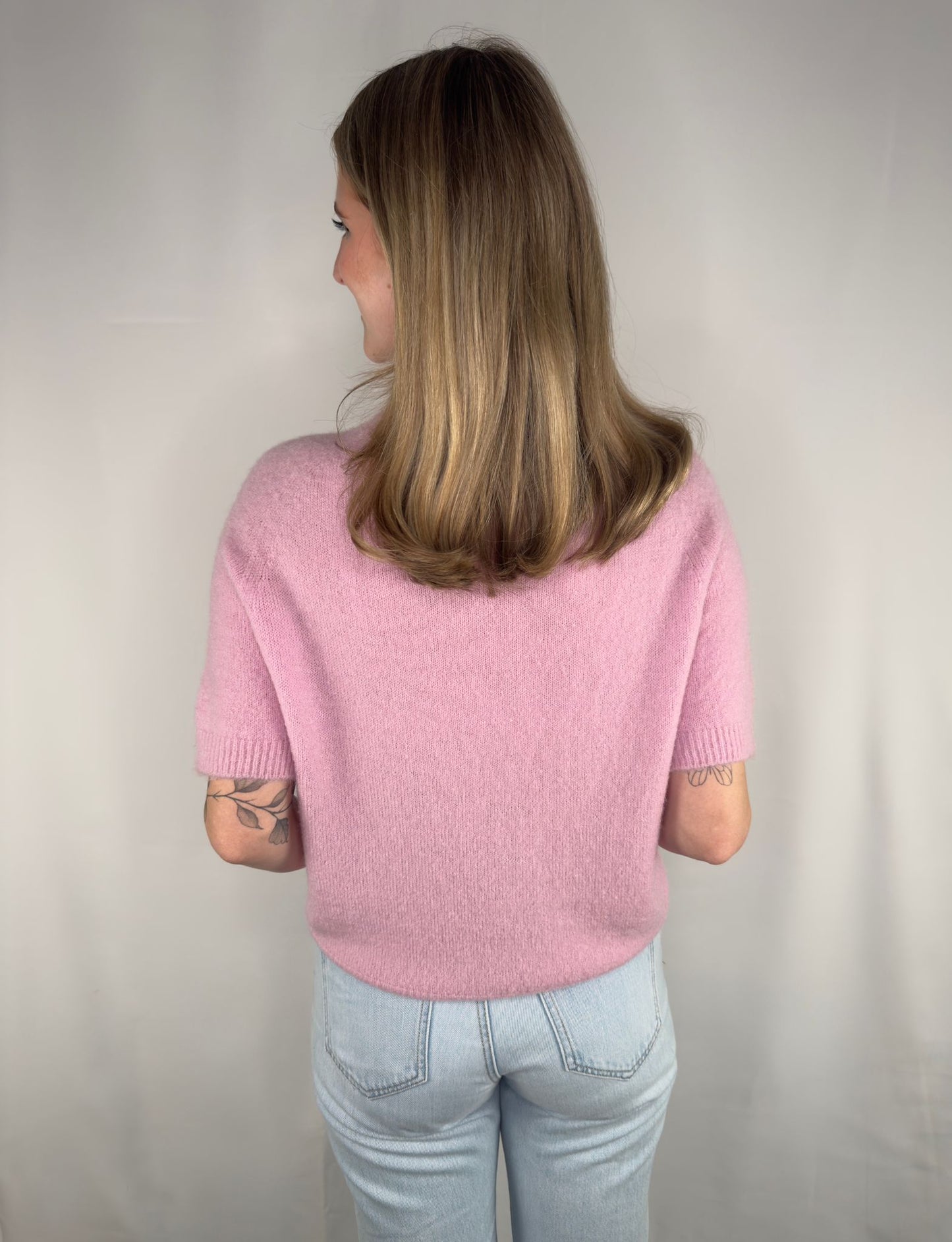 Kurzärmeliger Strickpullover Emira