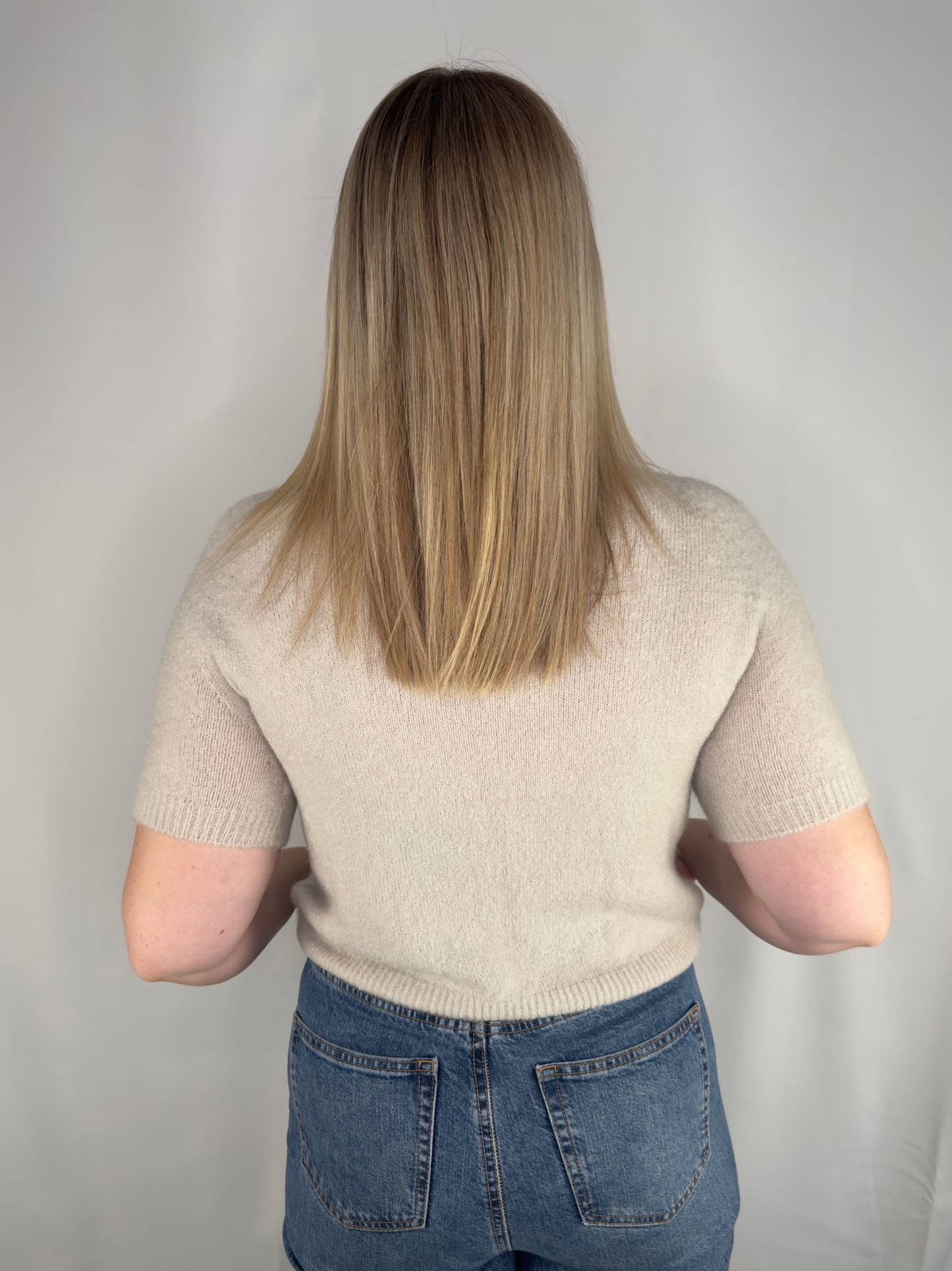 Kurzärmeliger Strickpullover Emira